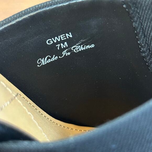 NYDJ Women's Gwen Stretch Black Slip-On Mule Sandals Size 7 - Picture 8 of 10